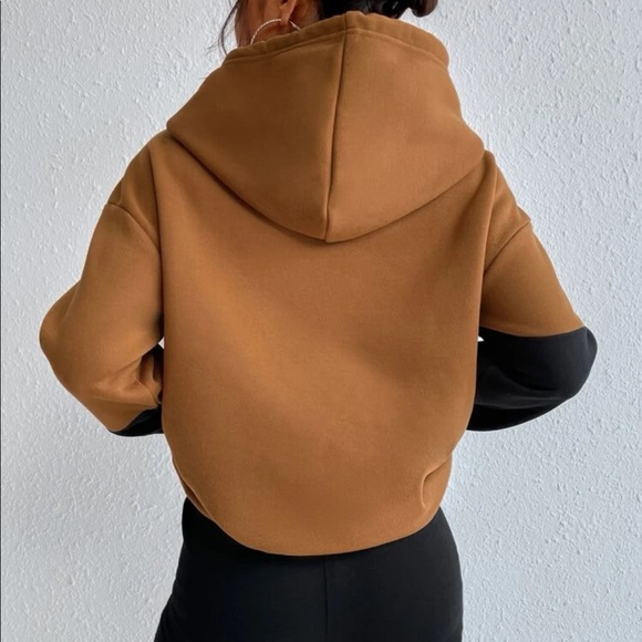 Boho color block hoodie jacket - Picture 2 of 6